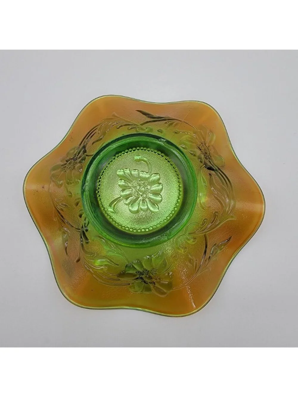 Northwood Carnival Glass Poppy Variant Bowl